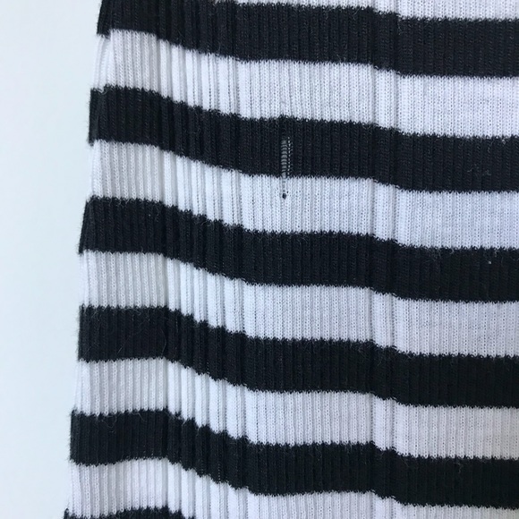 Madewell • slim ribbed tee (black and white) - Picture 4 of 5